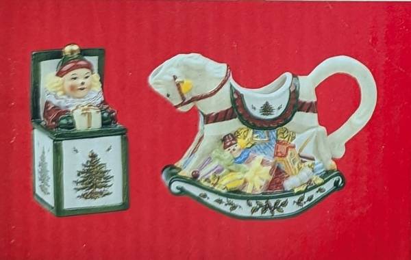 Spode Creamer & Sugar Box 1