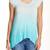 Young Fabulous Broke Tee Blue Ombre Hi Low Tunic Top Sz Small 1 thumbnail