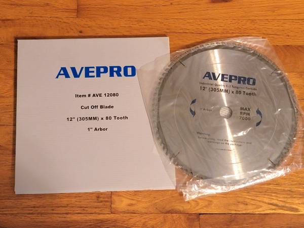 Avepro 12-Inch 80-Tooth Tungsten Carbide Cut Off Blade 1