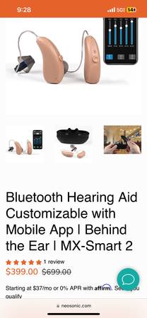 Blue Tooth Customized With Mobile App Hearing Aid 1