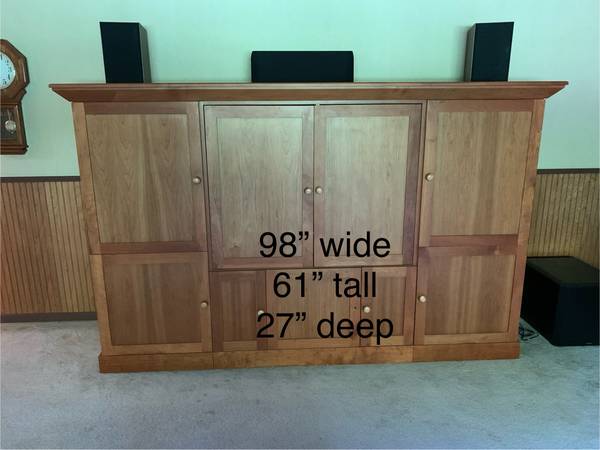 Cherry Entertainment Center-or great storage piece 1