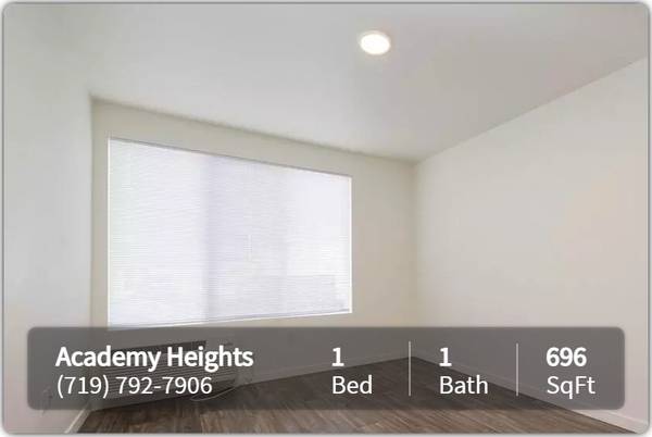 $1,202 / 1hab - 696ft2 - Explore, sueña, asienta. Tu nuevo viaje comienza con este 1 HB. (Colorado Springs)63687049858819122