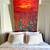 “Crimson Horizon” – Large Framed Oil Painting of Wildflowers at Sunset 4 thumbnail