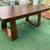 Dinning table modern style solid heavy wood color brown 4 thumbnail
