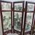 Asian Mini Tabletop 6 Panel Ceramic Folding Divider 2 Sided Flowers 2 thumbnail