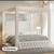 King tuffetd upholstered canopy bed 2 thumbnail