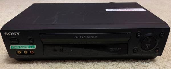 Sony SLV-N500 4-Head Hi-Fi Stereo VHS VCR Recorder *** Tested **WORKS* 1