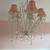 Pink Crystal Chandelier Shabby Chic  Large size 5 bulbs 12 thumbnail