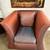 LARGE SILK UPHOLSTERED ARM CHAIR 1 thumbnail