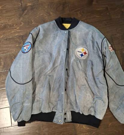 Steelers XL button down VINTAGE  jacket ......porch pickup springtown 1