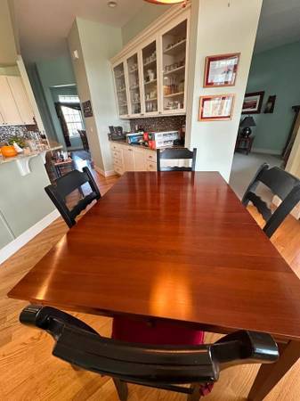 Ethan Allen Solid Cherry Dining Table w/ 4 Chairs 1