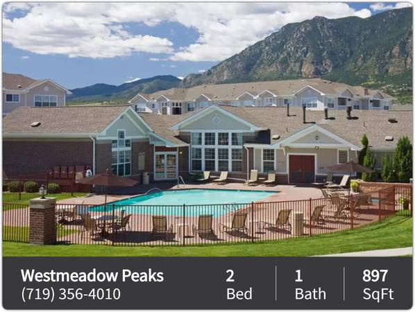 $1,417 / 2br - 897ft2 - Spacious 2 Bedroom. Available Now! (Colorado Springs)63658129737601122