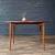 Expanding Mid-Century Modern Sculpted Walnut Floating-Top Dining Table 7 thumbnail