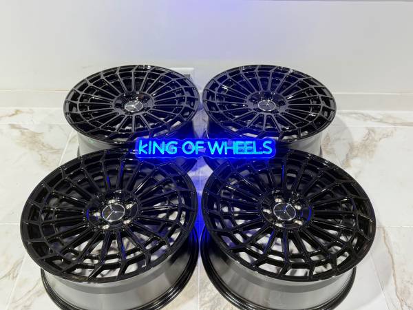 20" Rims Fit Mercedes Benz S Class  5x112 Wheels 20x8.5/9.5 36/43 offs 1