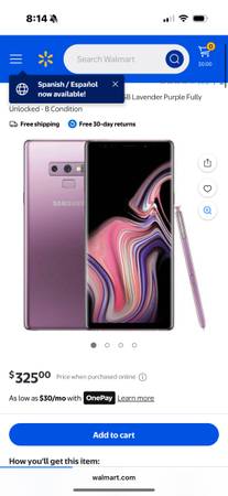 Unlocked note 9 no pen 1