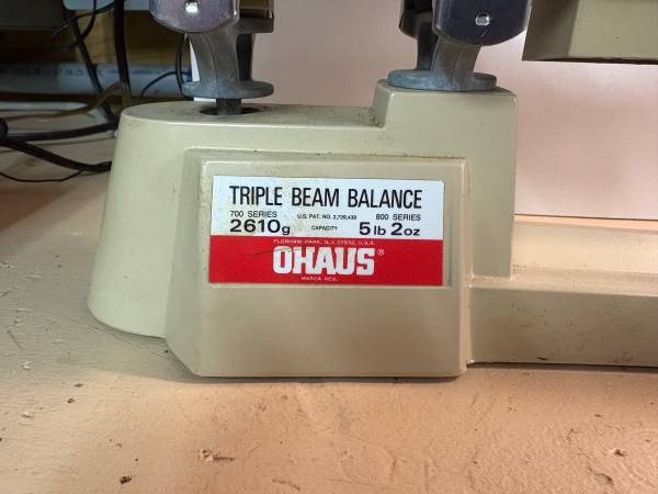 Ohaus triple beam scale 1