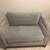 Grey Microfiber Loveseat 2 thumbnail