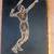 1970's Custom Metal Wall Art Copper and Silver wire  "Tennis Player" 2 thumbnail