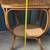 True VTG Hollywood Regency Bamboo Rattan Oval Tea Table Stationary Bar 5 thumbnail