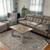 Leather Italia USA Genuine Leather Sofa with Ottoman - Like New 4 thumbnail