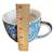 Beautiful Lilly Pulitzer 12 Oz Blue Ceramic Coffee/Tea Mugs With Gold 4 thumbnail