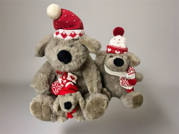🌲Set of 3 Vintage Kris Mutt Christmas Plush 1