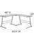 New L Shaped Glass Computer Desk 2 thumbnail