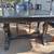 Starter - Trestle Farm Solid Wood Table with 4 Leather like Chairs 3 thumbnail