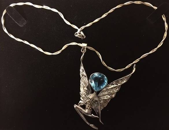 Topaz Sapphire FAIRY Pendant 1