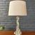 Mid-Century Modern Twisted Crystal Glass Table Lamp, c.1960’s 2 thumbnail