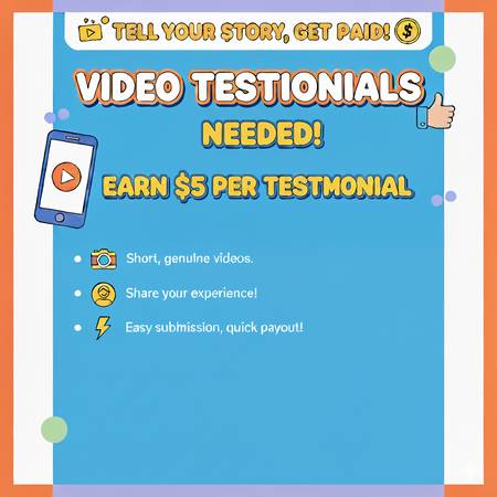 Video Testimonial Speakers and Reviewers needed 1
