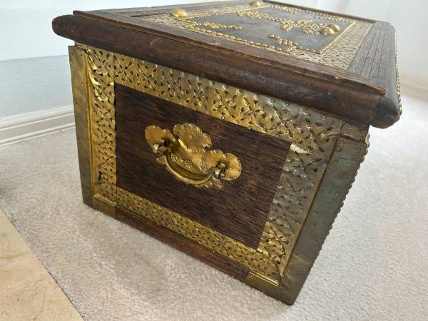vintage zanzibar nail studded chest - household items - by owner