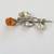 NEW SILVER BROOSH WITH AMBER with tag 3 thumbnail