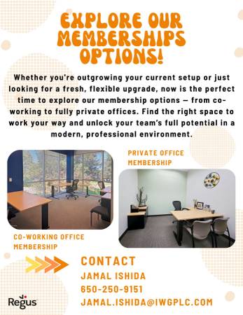 $126 🚀 Work Your Way with Regus Memberships (Folsom)63791053384449120