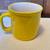 NEW! Hallmark COFFEE IS MY MORNING WINE Mug Ceramic Speckled Yellow 2 thumbnail