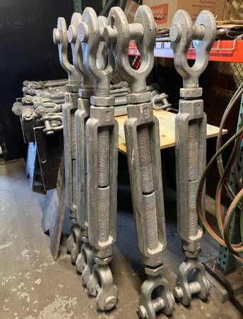 Large galvanized Turnbuckles / Crosby and China 1
