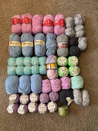Lot of Yarn - 53 Bundles/Pieces 1