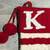 Christmas Stockings, Monogram Knit K & Plaid B, Large Velvet LIKE NEW 3 thumbnail