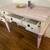 Desk reception desk writing table BOHO style  43” wide vintage 5 thumbnail