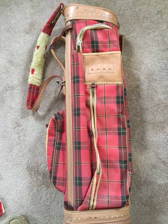 Vintage Wilson plaid gulf bag 1
