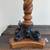 Pair of Vintage Twisted Wood Column Table Lamps 4 thumbnail