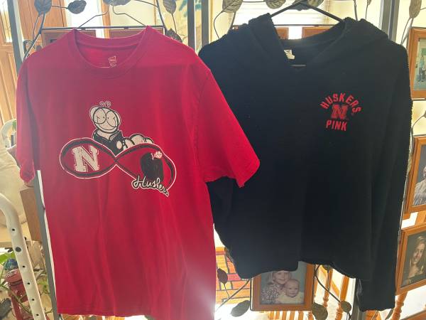 Nebraska Cornhusker t shirts, jacket, hoodies. Medium & large. Details below 1