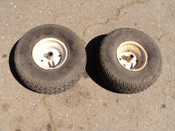 MTD riding mower wheels. 1