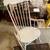 Vintage  Heirloom Wooden Rocking Chair in Cream White 5 thumbnail