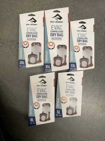 Sea Summit EVAC lightweight outdoor camping compression dry bags 1