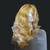 Wig blonde gold long 20" (25' if stretchered) curls glossy highlightin 2 thumbnail