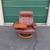 Vintage Ekornes Stressless Royal Faux Leather Lounge Chair & Ottoman 5 thumbnail
