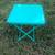 Teal folding table - smaller 1 thumbnail