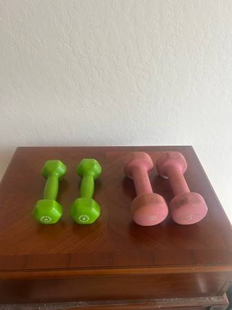 Body Solid Tools 3 LB GREEN NEOPRENE DUMBBELLS! hex weights fitness ex 1