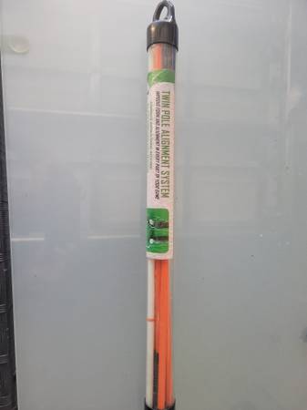 Twin pole golf alignment sticks 1